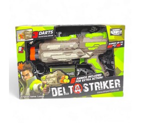 Автомат  арт. FJ9006 (48шт/2) стріляє поролономими знарядами, 6 поролон. знарядів, короб. 26*18*6,5см