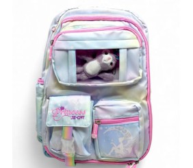 Рюкзак шкільний 30×46×17 см (БЛАКИТНИЙ)