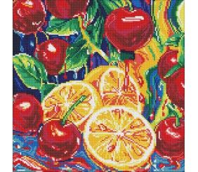 Набір з алмазною мозаїкою "Соковита насолода" 40х40см