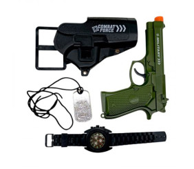 Військовий набір арт. CH555A-4 (288шт/2) зброя,годинник, короб. 17,5 * 3,8 * 12см