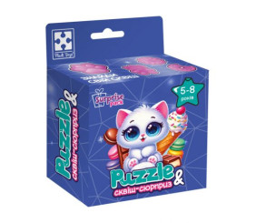 Гра розвиваюча пазли із сюрпризом "Біле кошенятко"