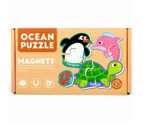 Пазли магнітні "Морські мешканці" (англ) в коробці