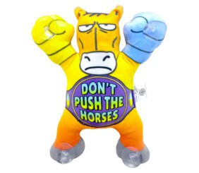 Іграшка м’яконабивна Кінь на липучках 22см(DON`T PUSH THE HORSES ЖОВТИЙ)
