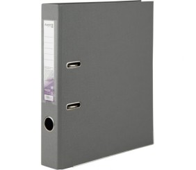 Папка-реєстратор двост. PP 5 cм, розібр, сіра