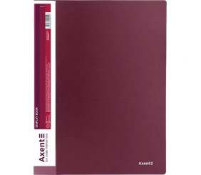 Дисплей-книга 20 файлів, бордова