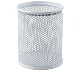 Підставка для ручок кругла 80х80х100мм, мет, біла