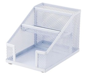 Підставка-органайзер 100x143x100мм металева, біла