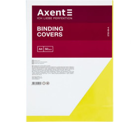 Обкладинка пластикова прозора А4 (50шт.), жовта, 180мкм.