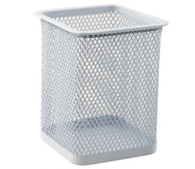 Підставка для ручок квадратна 80х80х100мм, мет, біла