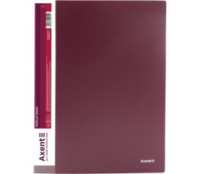 Дисплей-книга 40 файлів, бордова