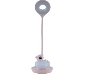 Настільна лампа LED з акумулятором Cloudy Bear, рожевий