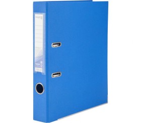 Папка-реєстратор двост. PP 5 cм, розібр, блак