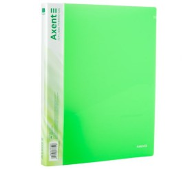 Папка на 2-х кільцах, 25мм, прозора зелена