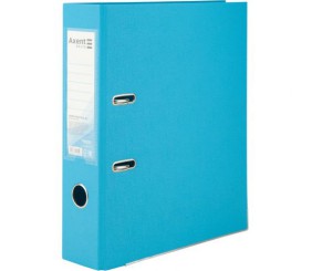 Папка-реєстратор двост. PP 7,5 cм, розібр, світло-блакитна