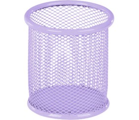 Підставка для ручок кругла 80х80х100мм, мет, бузкова