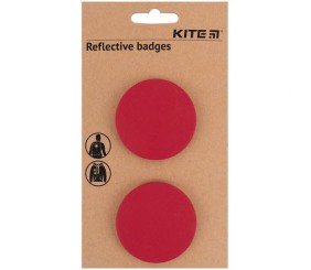 Набір значків світловідбиваючих, малинові