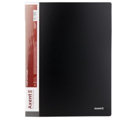 Папка з затиском, А4, чорна