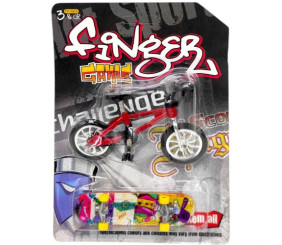 Пальчиковий скейт та велосипед Швидкість 10,5 см (ЧЕРВОНИЙ)