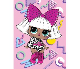Набір з алмазною мозаїкою (вибірковою) "L.O.L. Surprise! DIVA" 15x20см