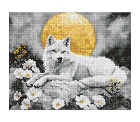 Алмазна мозаїка "ПІД СВІТЛОМ МІСЯЦЯ" 40х50см