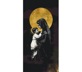 КАРТИНА ЗА НОМЕРАМИ "МАРІЯ ТА ІСУС" 40Х80 СМ