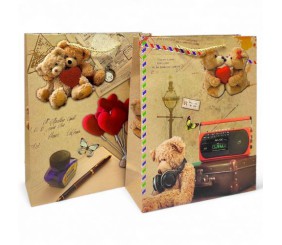 Пакет подарунковий, 32х26х10 см,(МІКС ВИДІВ)