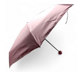 Парасолька механічна (висота - 53 см; діаметр купола - 82 см; довжина у складеному вигляді: 17 см) РОЖЕВА