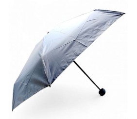 Парасолька механічна (висота - 53 см; діаметр купола - 82 см; довжина у складеному вигляді: 17 см) БЛАКИТНА