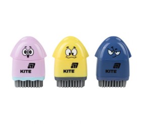 Точилка з контейнером та гумкою Faces, асорті