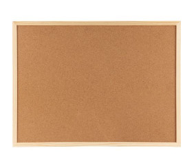 Дошка коркова, 90х120 см., дерев'яна рамка