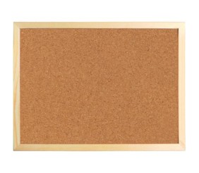 Дошка коркова, 60х90 см., дерев'яна рамка