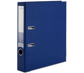 Папка-реєстратор двост, Prestige+ 5cм, зіб, синя