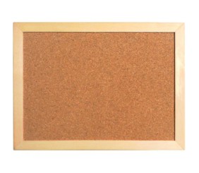 Дошка коркова, 45х60 см., дерев'яна рамка