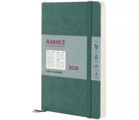 Щоденник 2026 Partner Soft Skin, 145*210, сіро-лазурний