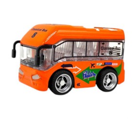 Автобус металевий інерційний, (ПОМАРАНЧЕВИЙ)