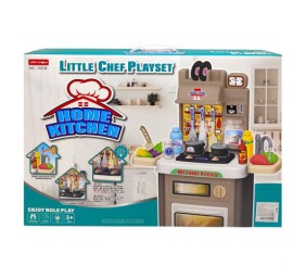 Кухня з посудом (батар.муз.світ.пар.тече вода) ВИД 1