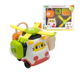 Бізіборд (пальчикові ігри, фіджет, замок із ключиком, сфера з кульками, вивчення цифр, в коробці)