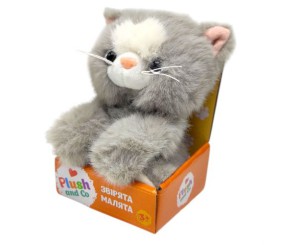 Мʼяка іграшка КОТИК (СІРИЙ)