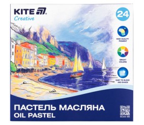 Пастель масляна, 24 кольори Creative