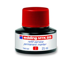 Чорнило для заправки Permanent e-MTK25 червоне