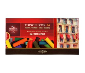 Крейда-пастель TOISON D'OR, 1/2, 24 кол.