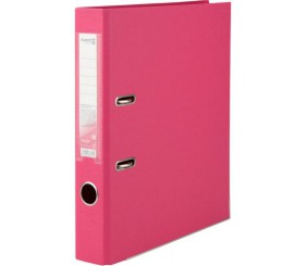 Папка-реєстратор двост. PP 5 cм, зібрана, рож