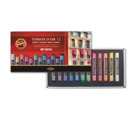 Крейда-пастель TOISON D'OR, 12 кол.