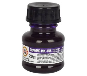 Туш для креслення, 20г., фіолетова