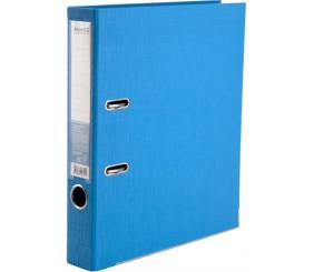Папка-реєстратор двост, Prestige+ 5cм, зіб, блакитна