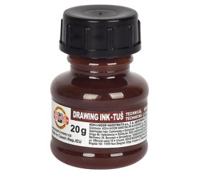 Туш для креслення, 20г., коричнева