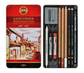 Набір художній GIOCONDA 8890, 10 предметів,мет.уп.