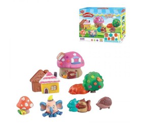 Тісто для ліплення, 12 кольорів, 7 форм, інструменти, в коробці