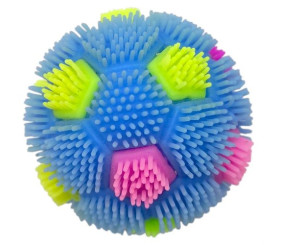 Їжачок, що світиться Футбол 6 см (БЛАКИТНИЙ)