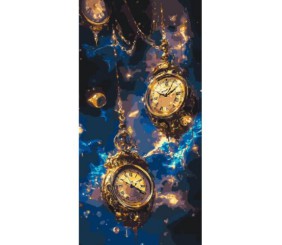 Картина за номерами "Магічні годинники" 40*80 см